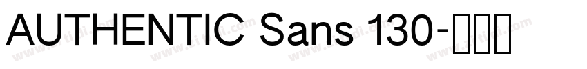 AUTHENTIC Sans 130字体转换